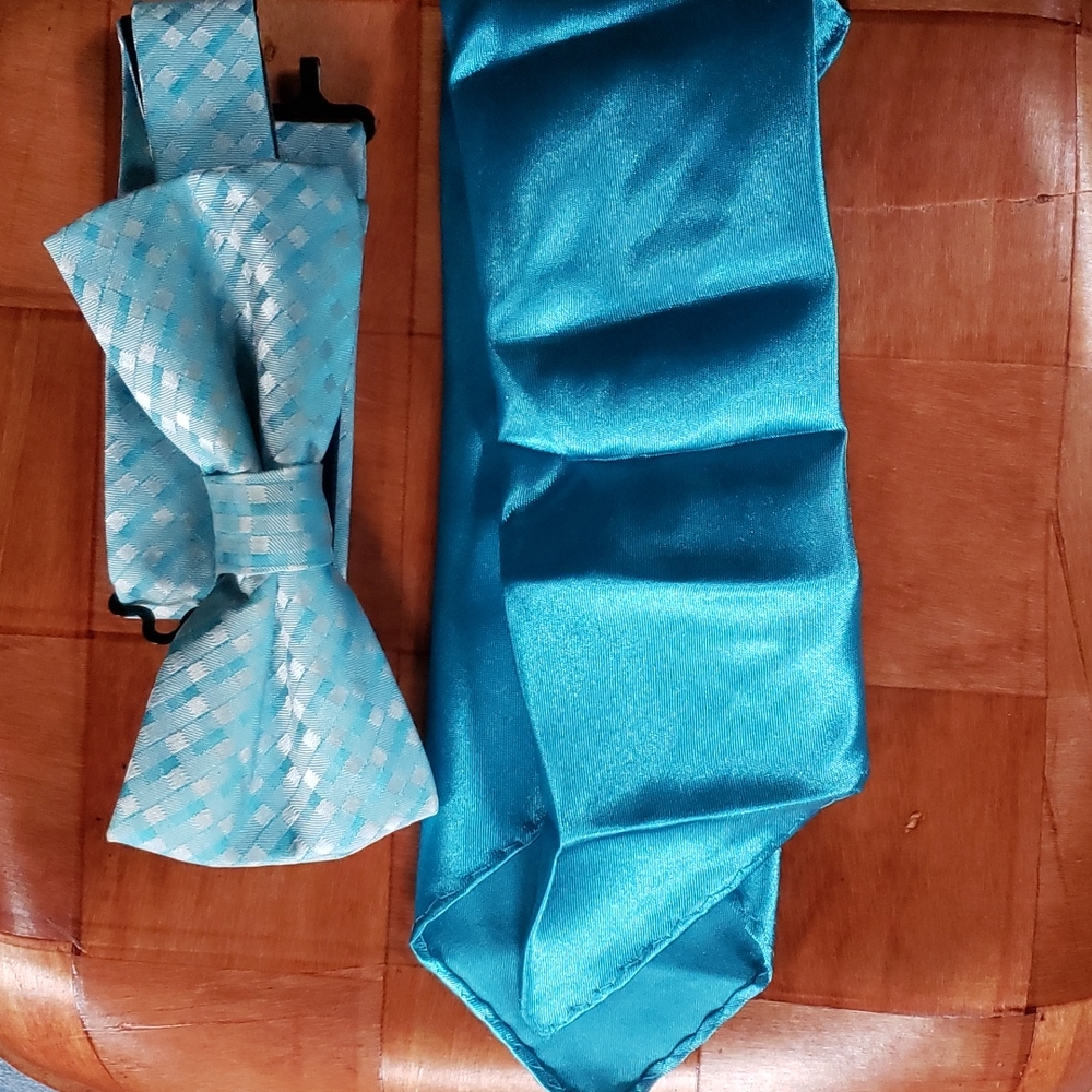 Billy London Bow Tie Pocket Square Adjustable Neckwear